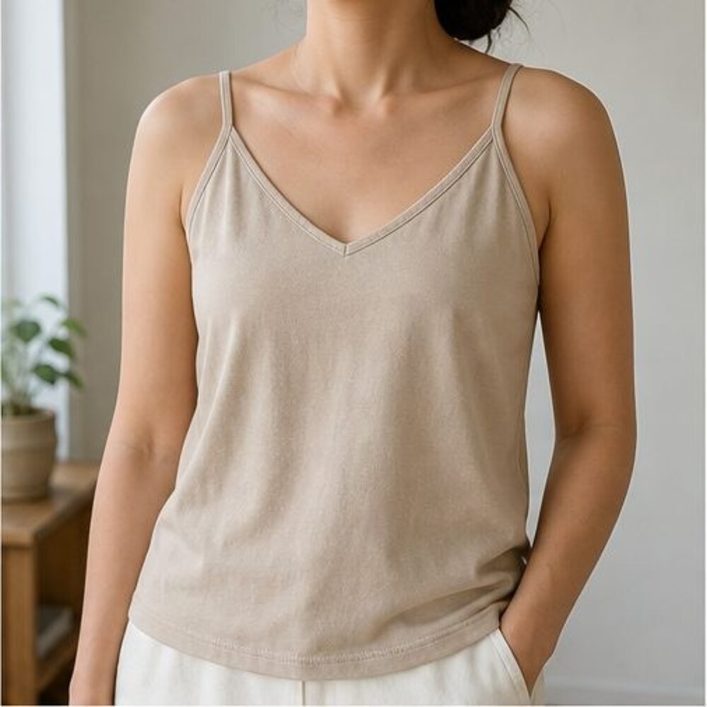 Sand Button Blouse - Picture 2 of 6